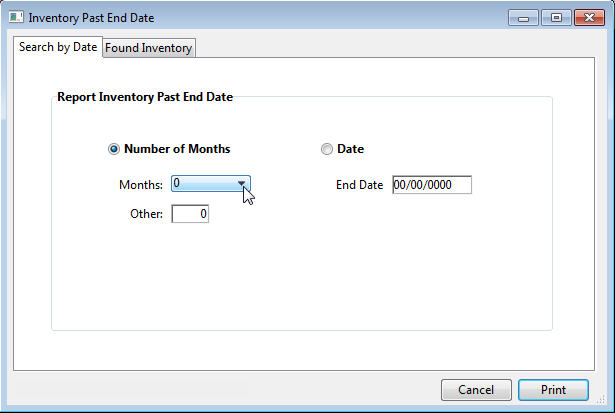 reports inventory inv past end date